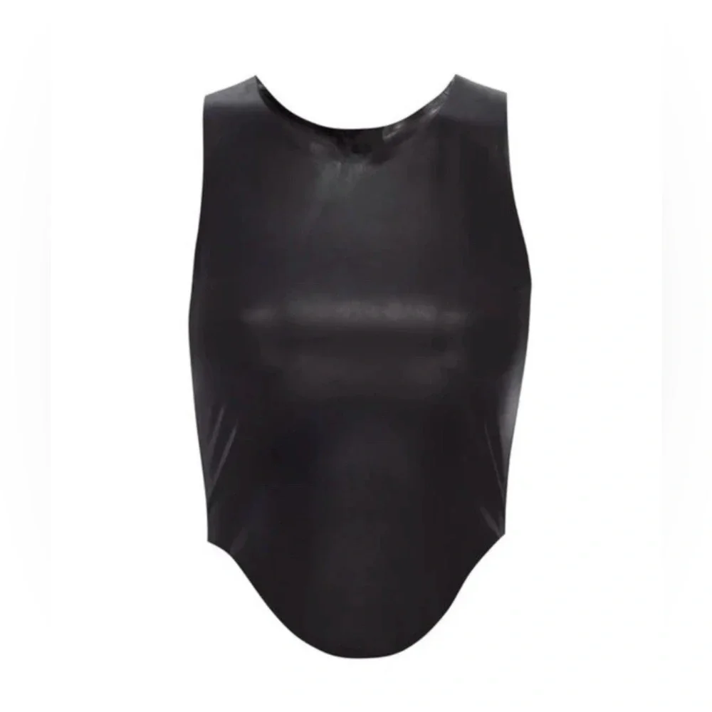 Miaou Jinx Tank Top Cami Latex Black Fetish Sz Large NWT $295...Revolve - Picture 16 of 16